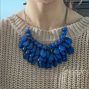 Blue statement necklace